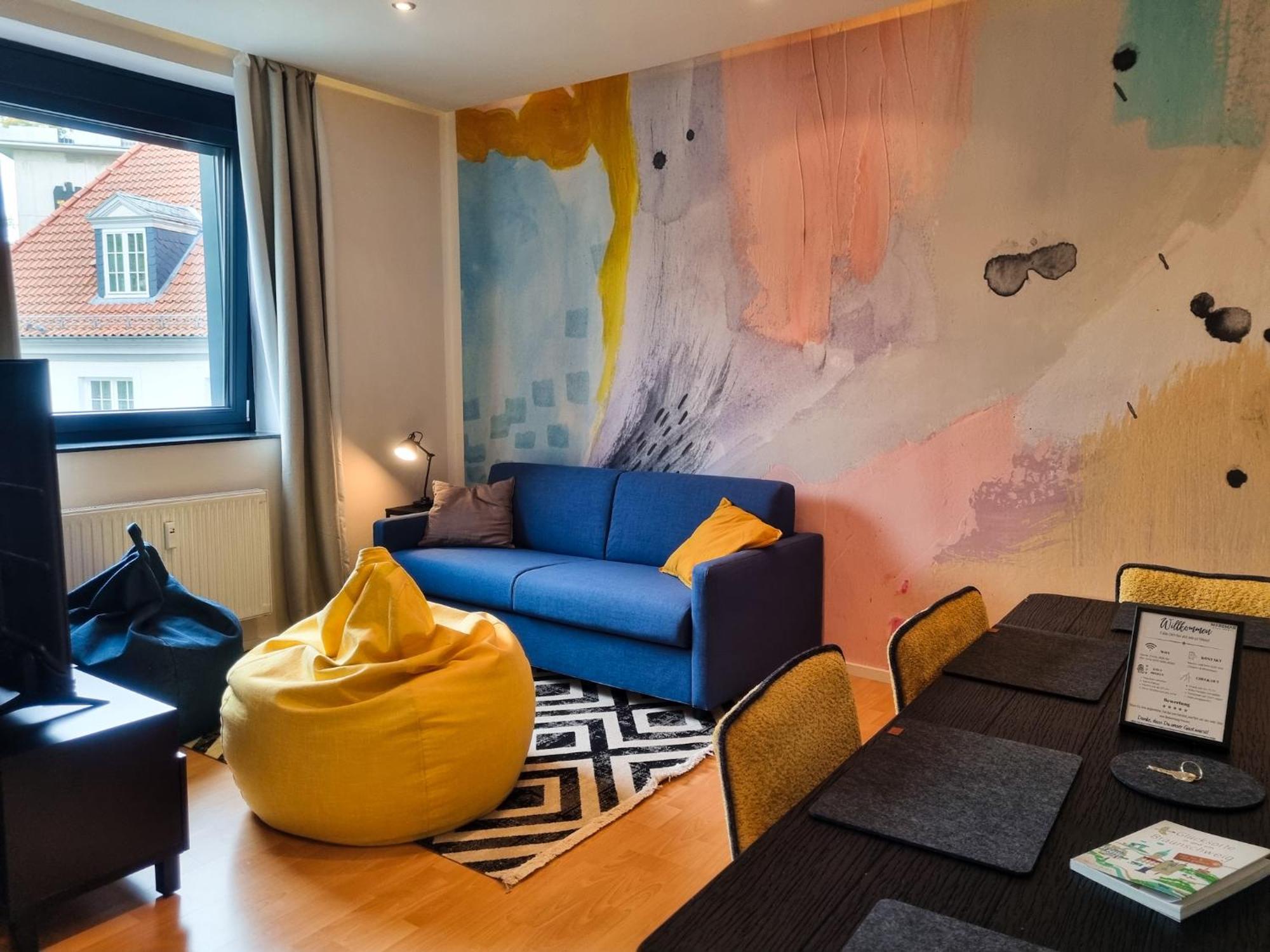 Maremar - City Design Apartment - 2 Schlafzimmer - Luxus Boxspringbetten - Kueche - Highspeed Wifi - Arbeitsplaetze Braunschweig Exteriör bild